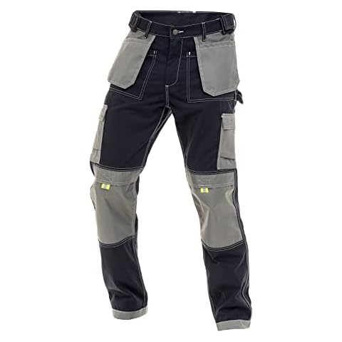 FASHIO FF Construction Pants for Men Cargo Tactical Work Pants with Knee Pad Pockets S7 Navy 38-34 Cover