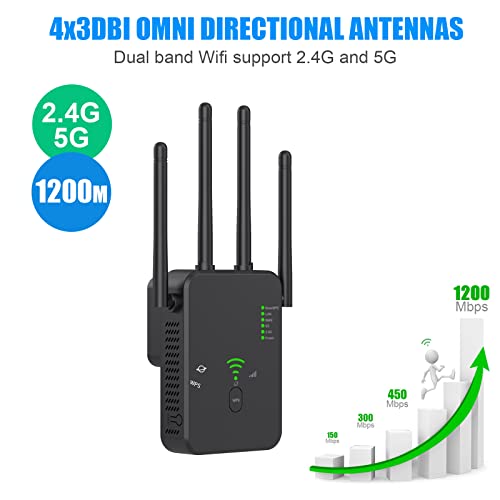 2022 The Latest Wifi Extender, Wifi Repeater, Covering An Area Of Up To 2640 Square Meters Ft And 35+ Devices, 4 Antennas 360° Full Coverage, Home Internet Booster With Ethernet Port #TOP4