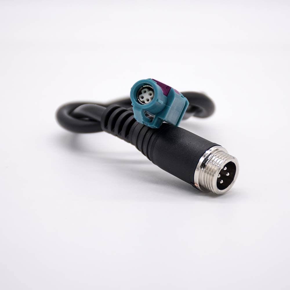 Extension Cable Straight HSD Z Type Female to GX12 Male 4 Pin Assembly Cable 0.2M