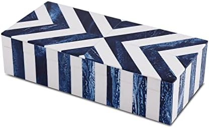 Handicrafts Home Chevron Jewelry Gift Boxes - Decorative Organizer and Storage Box for Women Girls Bedroom Office, Closet  Christmas Gifts
