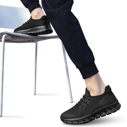 Damyuan Sneaker Herren Schuhe Laufschuhe Sportschuhe Turnschuhe schwarz Wanderschuhe atmungsaktiv leichte männer Tennisschuhe Freizeit Outdoor Fitnessschuhe 45