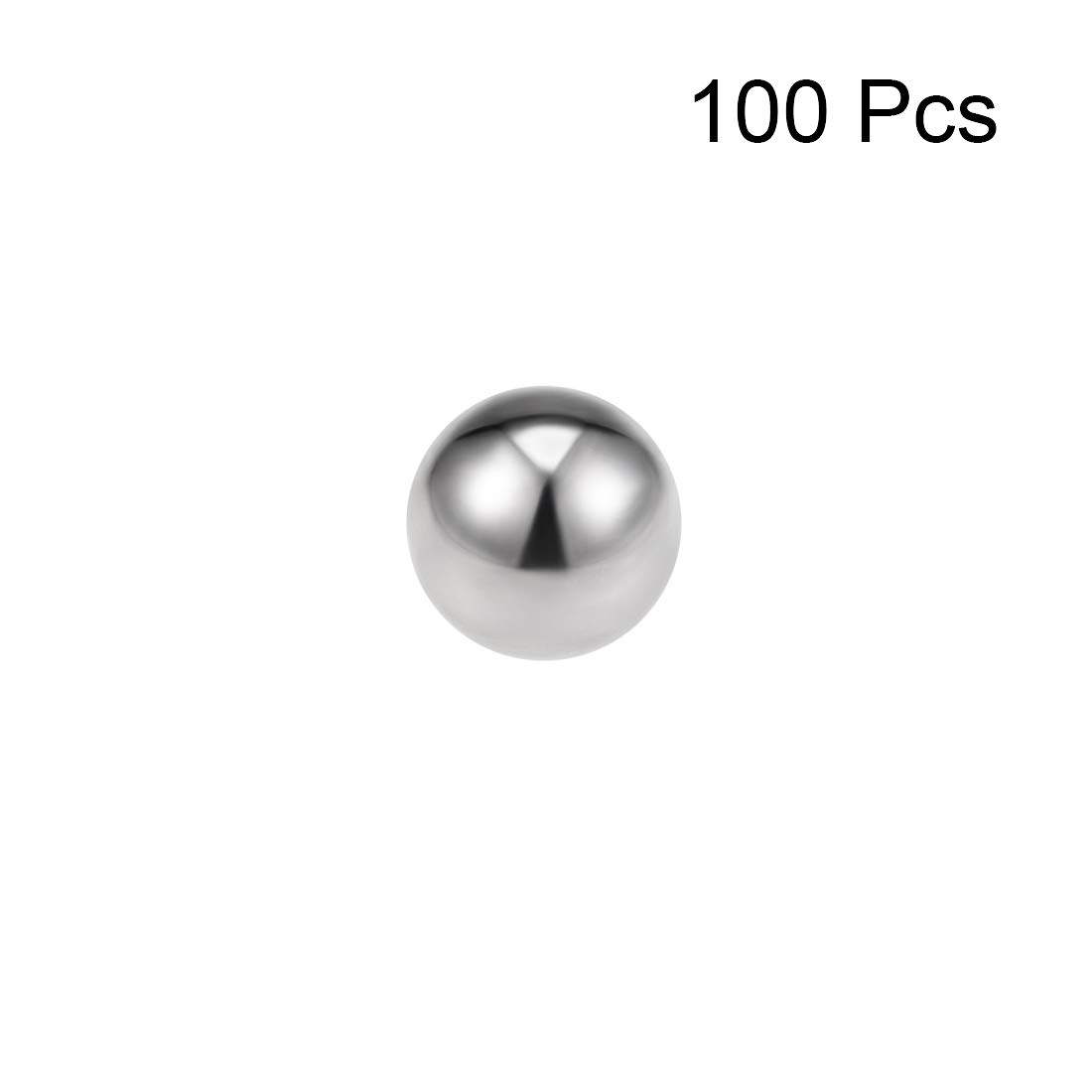 PATIKIL 3/32" Precision Sfere, Sfere Acciaio 100pz Cuscinetto Sfere 440C Acciaio Inox G25 Sfere Metalliche Palline Magnetiche Bici
