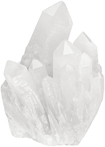 JSDDE Healing Rock Crystal Quartz Cluster Mineral Geode Druzy Specimen 1.85-3.5''(White Crystal Quartz Cluster)