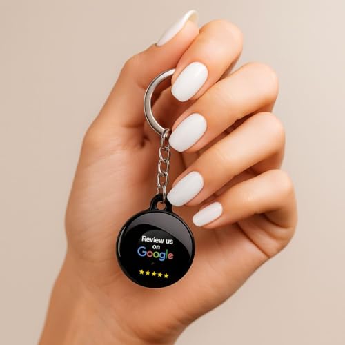 1-Pack Premium Smart Google Review Tap Keychain for Instant Customer