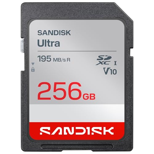 SANDISK 256GB Ultra SDHC UHS-I Card and SDXC UHS-I Card - Up to 195MB/s Read Speed, Full HD Video, V10, U1, C10 - SDSDUVQ-256G-GN6IN