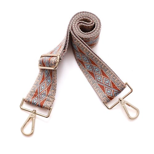 Image of Purse Straps Replacement Wide Crossbody Shoulder Strap for Bags Purse Extender Accessories Guitar Straps, Gold Buckle-345, 1.5 inches x 55 inches, new