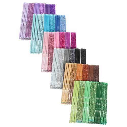 BIUDECO 144pièces Lot De Épingles à Cheveux Métalliques Avec Paillettes Et Ondulations Pour Cheveux Épais Fins Longs Courts Bouclés