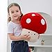 WeBingo Mushroom Plush Pillow, 9 Inch Cute Large Mushroom Decor Stuffed Animal Plushies Stuffy for Girl Boy Kid Adult, Giant Big Jumbo Soft Toy Gift for Birthday Christmas Valentine's Day