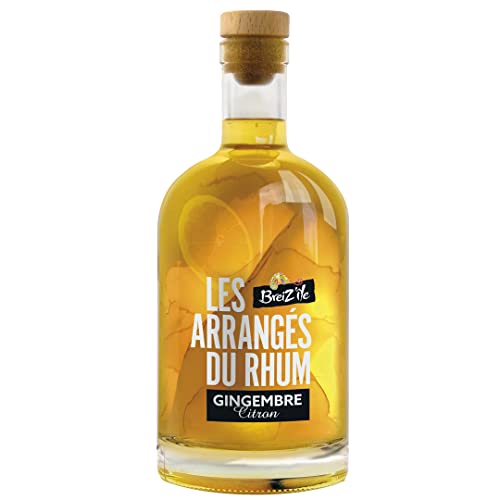 Breiz'Ile - Les arrangés du rhum - Gingembre Citron - Punch au rhum - 28,0% Vol. 70cl