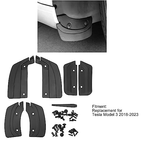 Image of Diydeg 6PCS Mud Flaps for 2018 to 2023, No Drilling Required Splash Guards, Front and Rear Mudguard, Exterior Accessories for 2018 to 2023