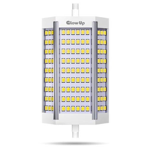 GlowUp 30W Ampoule R7S LED 118mm Dimmable Blanc Froid 6000K R7S LED J118 Projecteur 3000lm Équivaut à Haolgène 300W 220V Ampoule Double Extrémité pour Bureau, Maison, Salon, Balcon, Hôtel, Etc(1P)