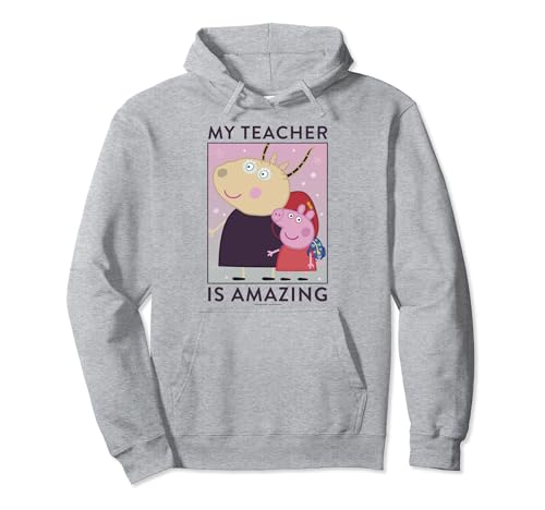Sweat Peppa Pig Teacher My Teacher Is Amazing Pullover Hoodie enfant