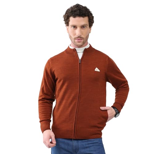 Image of Monte Carlo Men Regular Fit Full Sleeve Solid T Neck Winter Pullover (Pack of 1)