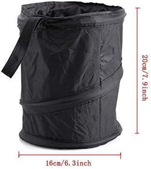 Ecloud Shop® 2PCS Portable Folding Car Trash Can Universal Collapsible Car Garbage Bin Wastebasket Hanging Travel Storage Box Bag