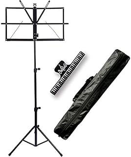 IRONTREE Music Stand - Folding Music Holder with Carrying Bag