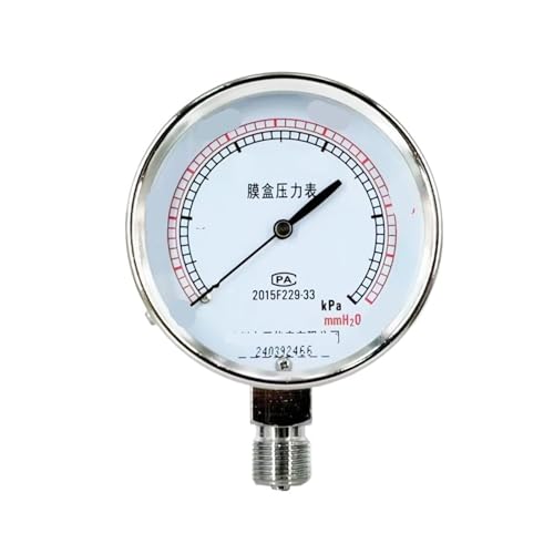 Manomètre à membrane YE-75 haute sensibilité pour contrôle de gaz naturel 0-6kPa
