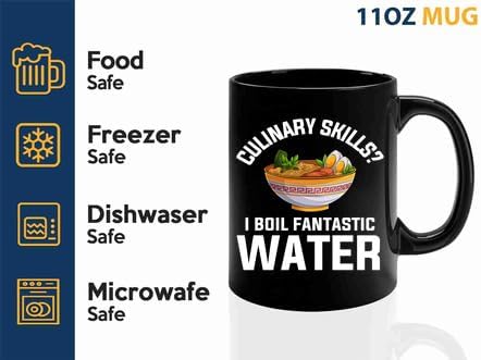 Ramen Coffee Mug 11oz Black -Culinary skills - Food Lovers chicken pumpkin vegan pantry spicy noodles image 4