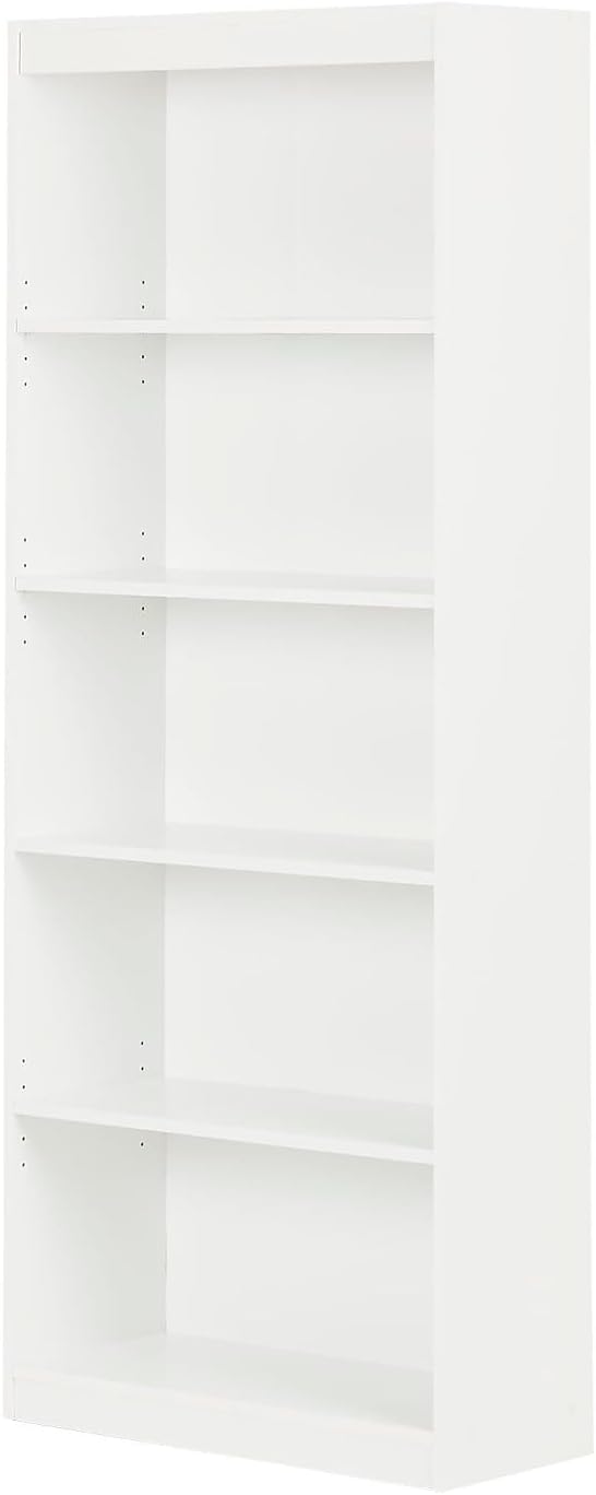 Mainstays 71 5-Shelf Standard Bookcase White P90261343