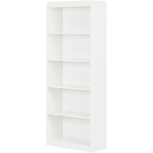 South Shore Axess 5-Shelf Bookcase - Pure White