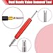 ChimimeDecor 37Pcs Tire Valve Stem Tool - Quickly Replacement Tool Kit with with TR413/414,Valve Stem Removal Tool,4-Way Valve Core Removal Tool,T-Handle Puller,Push Rod&Gloves, Car, Truck, Motorcycle