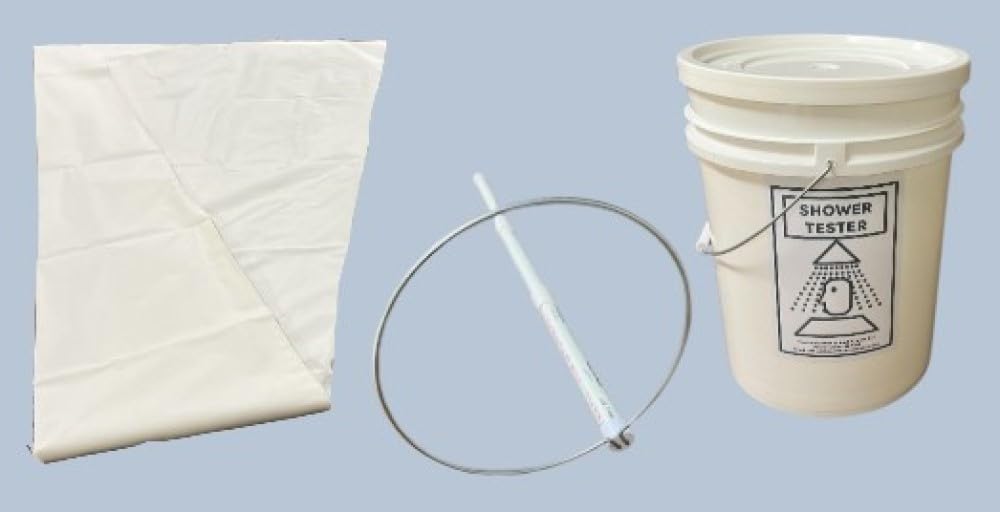 Tree Enterprises’ Emergency/Safety Shower Tester Kit Complete with Funnel, Handle, and Pail Use to Test/Flush Safety Showers in Industrial, Manufacturing, and/or Laboratory Settings