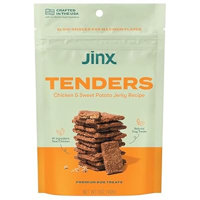 Jinx Chicken Tenders Jerky Dog Treats – Soft & Chewy, All Natural Dog Jerky Treats with Cage-Free Chicken - Pet Products for All Dogs (Puppies, Adults & Seniors) - 5oz