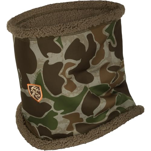 Youth Non-Typical Silencer Sherpa Fleece Neck Gaiter with Agion Active XL Old School Green / One Size Fits Most