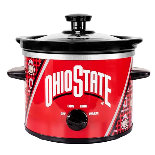 Uncanny Brands Ohio State Buckeyes 2qt Slow Cooker - Cook With Your Favorite Mascot