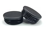 OGC (4 Pack) - 3 Inch OD Round Black for Plastic Plug by Cap Cover Tube Durable Chair Glide Insert Finishing Plugs
