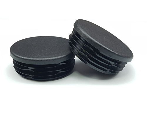 OGC (4 Pack) - 3 Inch OD Round Black for Plastic Plug by Cap Cover Tube Durable Chair Glide Insert Finishing Plugs