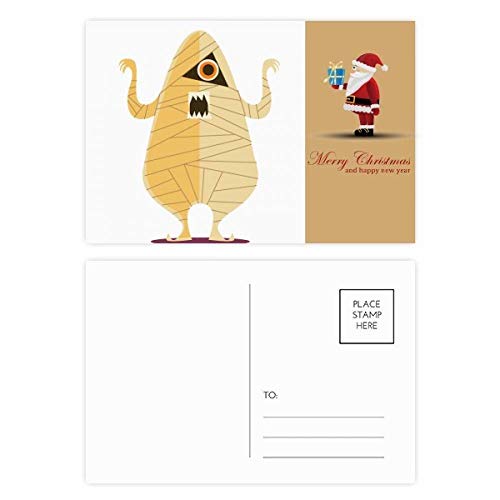 Cartes postales Halloween et Noël par 20 pour vœux de fin d'année