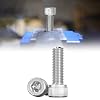 M8 x 45mm Socket Head Cap Screws Bolts Stainless Steel 304 Metric Machine Hex Socket Screw, Allen Hex Drive, Fully Thread, 10PCS