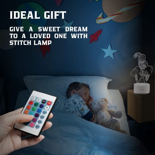 Yarrd Spiderman Lamp Spiderman Night Light 3D Illusion Led Lamp Night Light For Kids Spiderman Gifts #TOP4