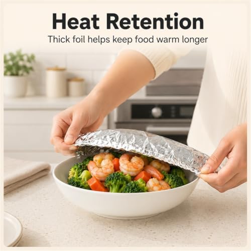 Cubiertas de aluminio para cuencos con borde elástico moldeable y resistente 4