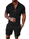 Herren zweiteilige Sportbekleidung besteht aus hochwertigem Polyester, sehr sommerlich geeignet, bequem und atmungsaktiv.