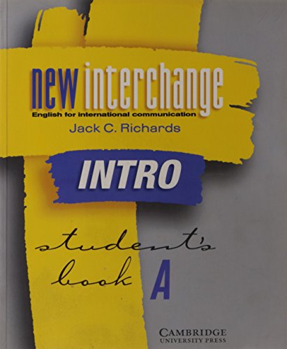 New Interchange Intro Student's book A Asian ed... 0521773954 Book Cover