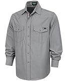 BOCOMAL Non FR - Men's Work Shirts Pearl Snap Down...