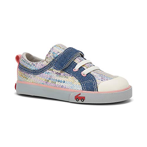 See Kai Run - Kristin Sneaker For Little Kids, Chambray/Sequins, Toddler 6 #TOP5