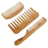 VICASKY 3stücke Bambuskämme Mit Haarkämmen Für Haarstyling Und Entwirren Zum...