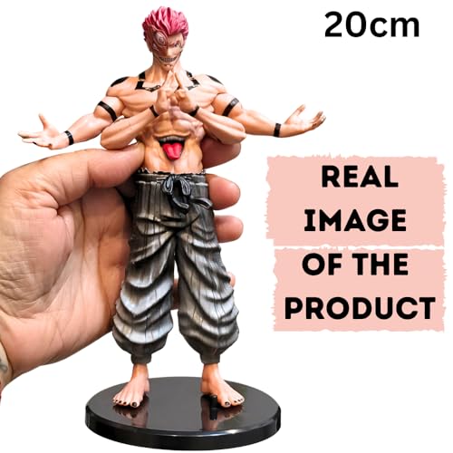 Image of FUNFOB Ryomen Sukuna Action Figure Height-20cm Collectible for Anime Fans PVC Multicolour | Saku-naa