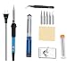 Treedix Soldering Iron Kit Electronics Full Set 60W 110V Soldering Welding Iron Kit with Adjustable Temperature controlled 5pcs Soldering Tips