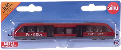 siku 1646, Local Train, Metal,Plastic, 1:120, Red, Compatible with other SIKU toys - Image 3