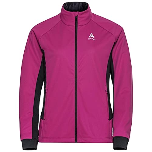 Odlo Damen Langlauf Jacke BRENSHOLMEN, festival fuchsia - black, S