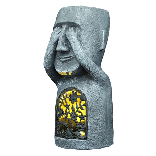 PRETYZOOM Adornos De Resina Decoración De Escritorio Estatua Isla De Pascua De Resina