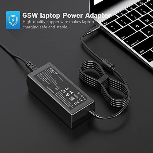 65W 45W Laptop Charger for Dell Inspiron 17 15 14 13 11 7000 5000 3000 Vostro 15 14 3000 3420 3520 3552 5559 5558 5593 5755 5759 5767 HA65NS5-00 HA45NM140 LA45NM140 0G6J41 AC Adapter Power Supply