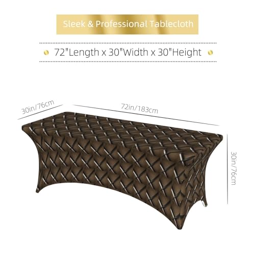 Nappe rectangulaire élastique imprimé samouraï pour table de banquet - 7