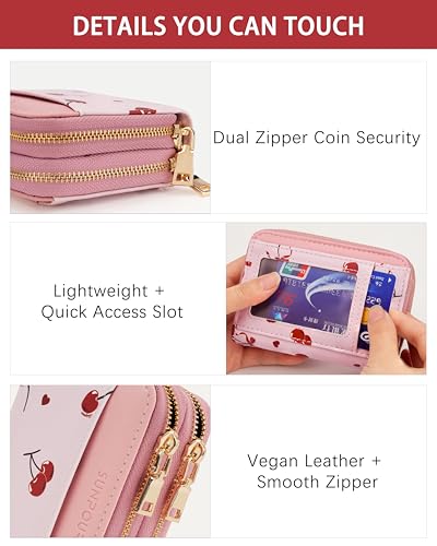 Image of Bows&Cherry Credit Card Holder for Women,Accordion Wallet