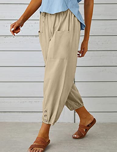 Image of Bozanly Women Casual Harem Pant Boho Loose Yoga Capris Trousers 2026