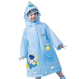 Regenmantel für wasserdichter Baby Poncho als regenfeste Kleidung für Kleinkinder Leichter mit für Outdoor-Aktivitäten (Blue, 1-2.5 Years)