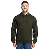 Fruit of the Loom Unisex Adult Eversoft Fleece Hoodies, Pullover & Full Zip, Moisture Wicking Breathable, Sizes S-4x Hooded Sweatshirt, Duffle Bag Green, Large US
